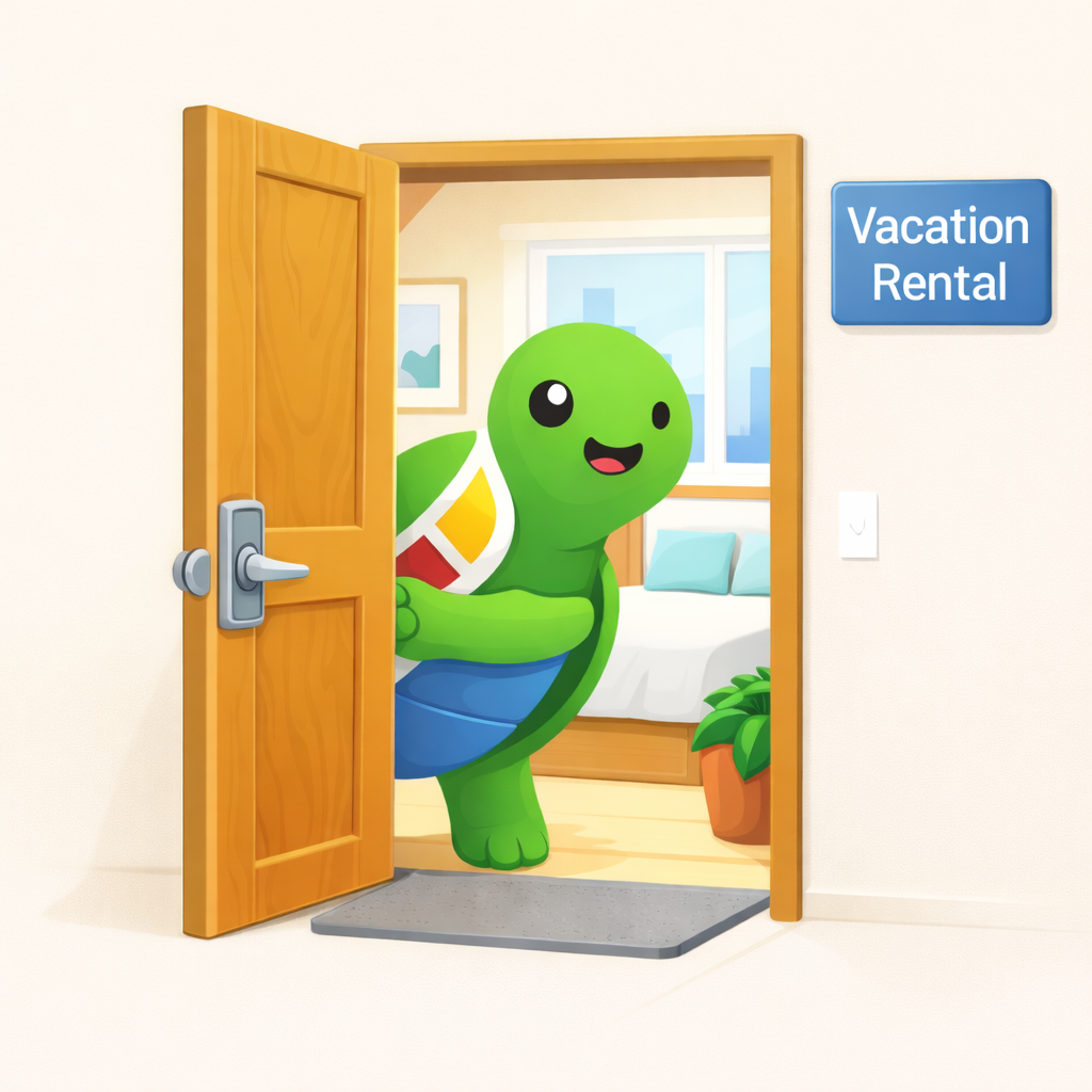 Trust Turtl inspecting a vacation rental listing